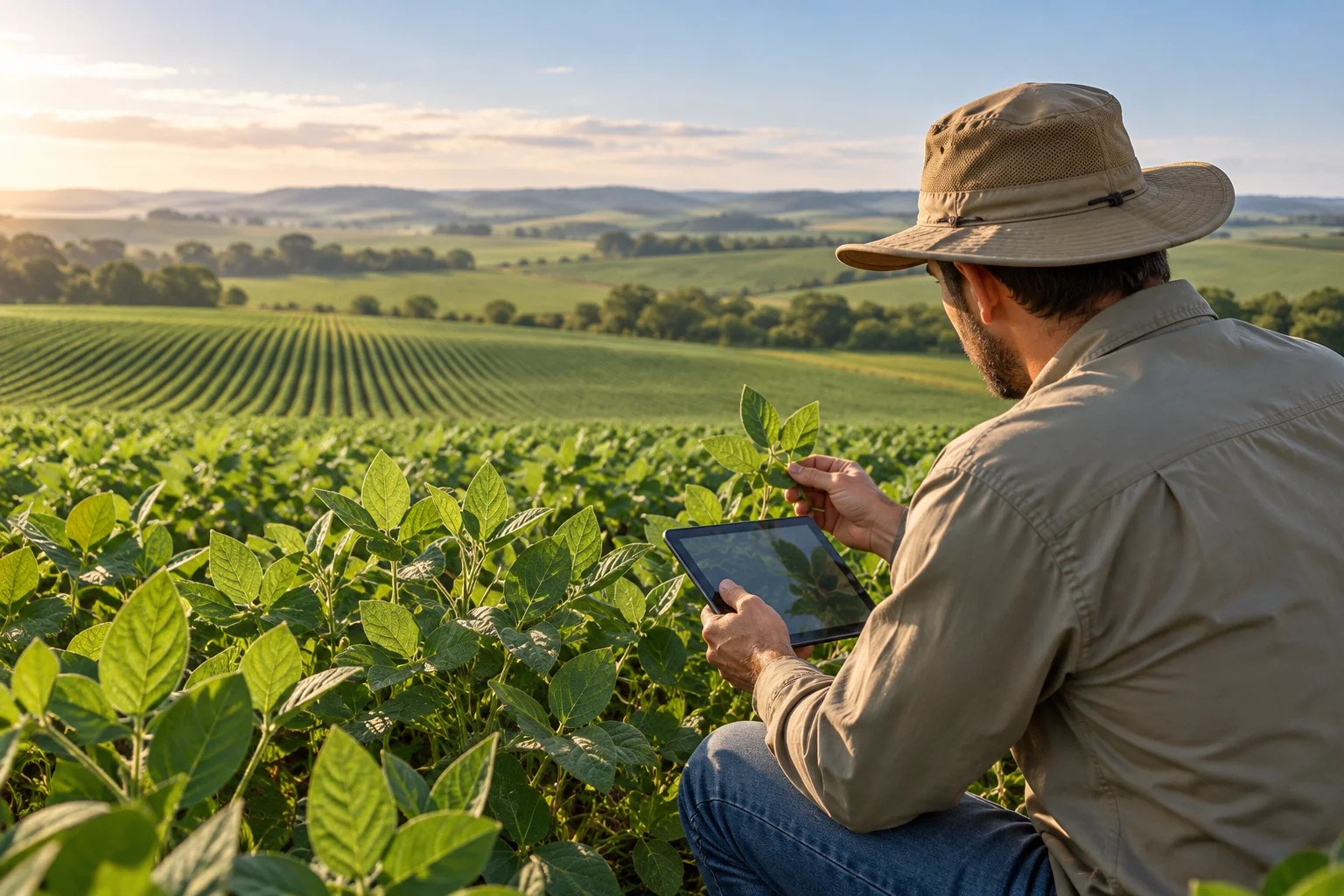 Engenheiro agrônomo em vistoria técnica de campo no Pará